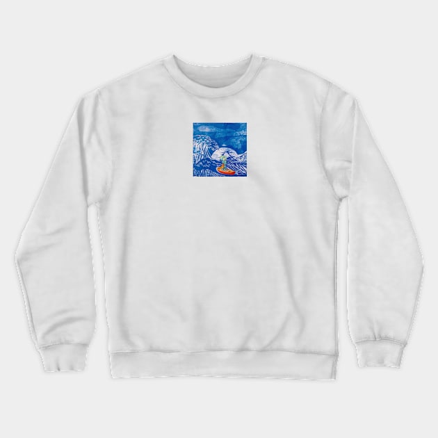 Squid's brainwave Crewneck Sweatshirt by Emily Ryan